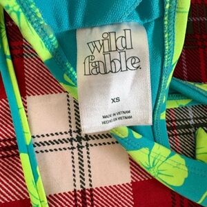 Wild Fable Tropical Print Bikini Top